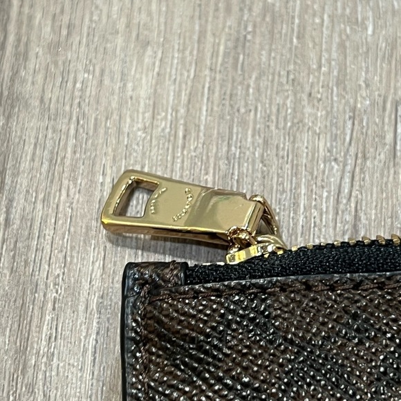 3 Piece Black Leather Coach Leather Slim Hip Purse Bag with Coin Purse and Folio - Picture 13 of 13